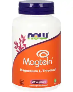 De Online Drogist NOW Magtein Magnesium L-Threonaat Capsules 90VCP aanbieding