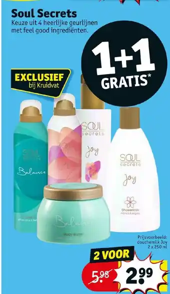 Kruidvat Soul secrets aanbieding