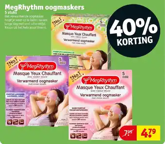 Kruidvat MegRhythm oogmaskers aanbieding