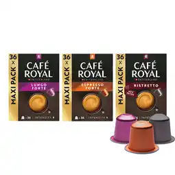 Koffievoordeel.nl Proefpakket Café Royal koffies - 108 koffiecups aanbieding