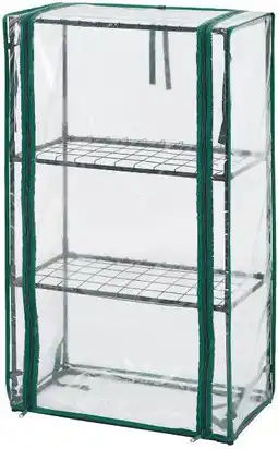 Intratuin Intratuin kweekkas groen / transparant 46 x 24 x 80 cm aanbieding