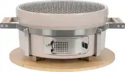 Intratuin Urban Chef houtskool barbecue Shichirin taupe 44,5 x 34,5 x 18,3 cm aanbieding