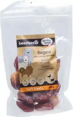 Intratuin Beeztees natuurlijke snack kip met lam bagel 200 g aanbieding