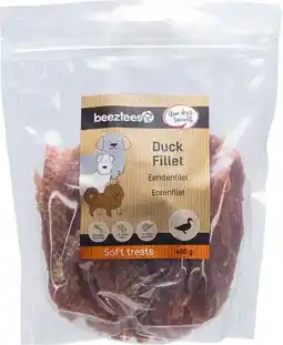 Intratuin Beeztees natuurlijke snack eendenfilet 400 g aanbieding