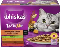 Intratuin Whiskas natvoer Tasty Mix adult country selectie 85 g 12 stuks aanbieding
