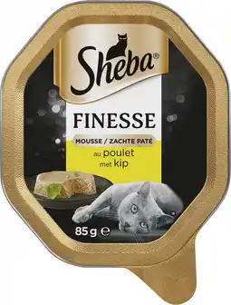 Intratuin Sheba natvoer Finesse adult kip 85 g aanbieding