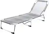 Bol.com Outfit ligstoel / vouwstoel - verstelbare rugleuning aanbieding