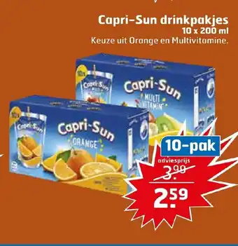 Trekpleister Capri-sun drinkpakjes 10 x 200ml aanbieding