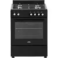 Bol.com Everglades EVCK6010 - Gasfornuis - Mat Zwart - 60CM - 62 Liter - 5 Jaar Garantie aanbieding