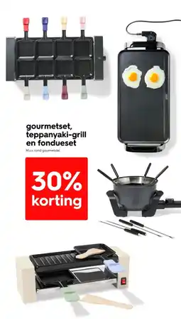 HEMA T gourmetset, teppanyaki grill en fondueset aanbieding