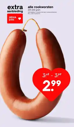 HEMA Alle rookworsten aanbieding aanbieding