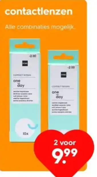 HEMA contactlenzen aanbieding