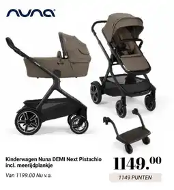 Van Asten BabySuperstore Kinderwagen Nuna DEMI Next Pistachio incl. meerijdplankje aanbieding