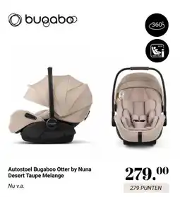 Van Asten BabySuperstore Autostoel Bugaboo Otter by Nuna Desert Taupe Melange aanbieding