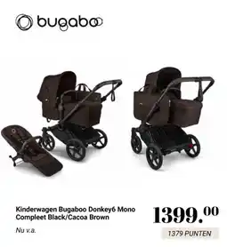 Van Asten BabySuperstore Kinderwagen Bugaboo Donkey6 Mono Compleet Black/Cacoa Brown aanbieding