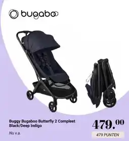 Van Asten BabySuperstore Buggy Bugaboo Butterfly 2 Compleet Black/Deep Indigo aanbieding