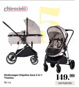 Van Asten BabySuperstore Kinderwagen Chipolino Aura 2-in-1 Tiramisu aanbieding