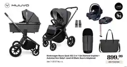 Van Asten BabySuperstore Kinderwagen Muuvo Quick SE2 2-in-1 Set Diamond Graphite + Autostoel Novi Baby aanbieding