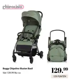 Van Asten BabySuperstore Buggy Chipolino Illusion Basil aanbieding