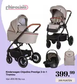 Van Asten BabySuperstore Kinderwagen Chipolino Prestige 3-in-1 Tiramisu aanbieding