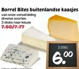 CoopCompact Borrel Bites buitenlandse kaasjes aanbieding