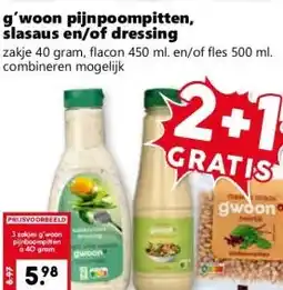 CoopCompact g'woon pijnpoompitten, slasaus en/of dressing aanbieding