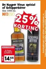 CoopCompact De Kuyper Vieux spécial of Schipperbitter aanbieding