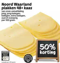 Coop Noord Waarland plakken 48+ kaas aanbieding