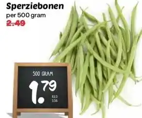 Coop Sperziebonen aanbieding
