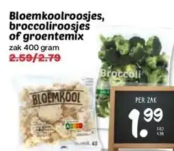 Coop Bloemkoolroosjes, broccoliroosjes of groentemix aanbieding