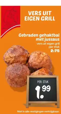Coop Gebraden gehaktbal met jussaus aanbieding