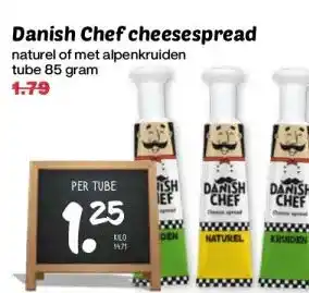 Coop Danish Chef cheesespread aanbieding