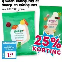Boon`s Markt snoep en winegums aanbieding