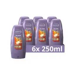 Bol.com Andrélon Conditioner - Glans - verrijkt met zomertarwe en honing - 6 x 250 ml - Voordeelverpakking aanbieding