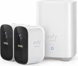 Bol.com Eufy Cam 2C Draadloze Beveiligingsset - Inclusief Homebase2 en 2 Camera's - Wit aanbieding