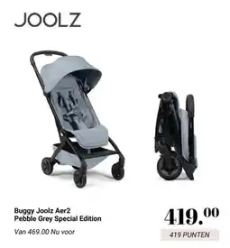 Van Asten BabySuperstore Buggy Joolz Aer2 Pebble Grey Special Edition aanbieding
