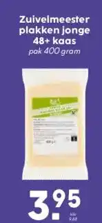 Boon`s Markt Zuivelmeester plakken jonge 48+ kaas aanbieding