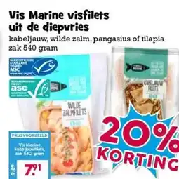 Boon`s Markt Vis Marine visfilets uit de diepvries aanbieding