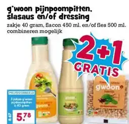 Boon`s Markt g'woon pijnpoompitten. slasaus en/of dressing aanbieding