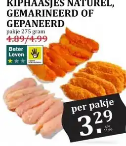 Boon`s Markt KIPHAASJES NATUREL, GEMARINEERD OF GEPANEERD aanbieding