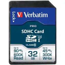 Bol.com Verbatim SDHC UHS-3 geheugenkaart / 32GB aanbieding