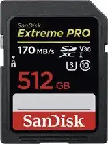 Bol.com Sandisk Extreme PRO SDXC - Geheugenkaart - 512GB - V30 U3 UHS-I - 170MB/s aanbieding