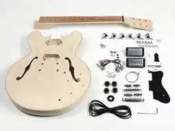 Bol.com Elektrische gitaar zelfbouwpakket Boston KIT-ES-45 Archtop Thinline model aanbieding