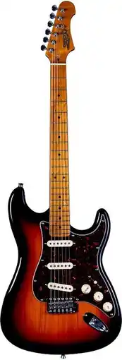 Bol.com JET JS-300 SB S-style Elektrische Gitaar SSS Tremolo Roasted Maple Toets Sunburst aanbieding
