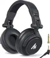 Bol.com Maono MH601 DJ Koptelefoon met draad - Studio Koptelefoon - Over Ear - Hoofdtelefoon - Zwart aanbieding