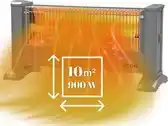 Bol.com ICQN Infrarood Kachel, Elektrische Verwarming - Energiezuinig - IP20 - Elegant Grijs aanbieding