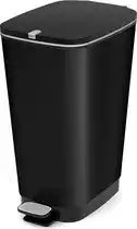 Bol.com Kis Chic Bin Pedaalemmer - 50L - Zwart - Maat L - 29 x 60,5 x 44,5 cm aanbieding