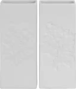 Bol.com Radiator bak luchtbevochtigers / waterverdampers - 2x - dolomiet - bloemen print - 20 cm aanbieding