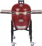 Bol.com Monolith - kamado -Houtskoolbarbecue - Classic - PRO2.0 - rood - met onderstel- 46 cm aanbieding