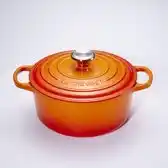 Coolblue Le Creuset Signature Ronde Braadpan 24 cm Oranjerood aanbieding